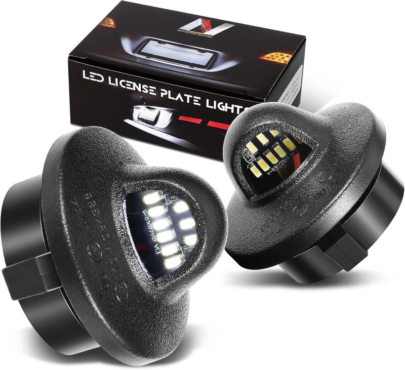 NUVISION LIGHTING Pair of LED License Plate Lights Compatible with 97-03 F150 / 99-16 F250SD F350SD / 89-11 Ranger, FO2870106, NVL-LPL-031 - Image 1